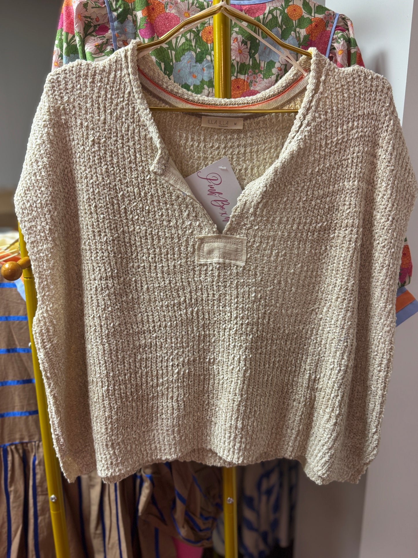 Patch Sleeveless Sweater