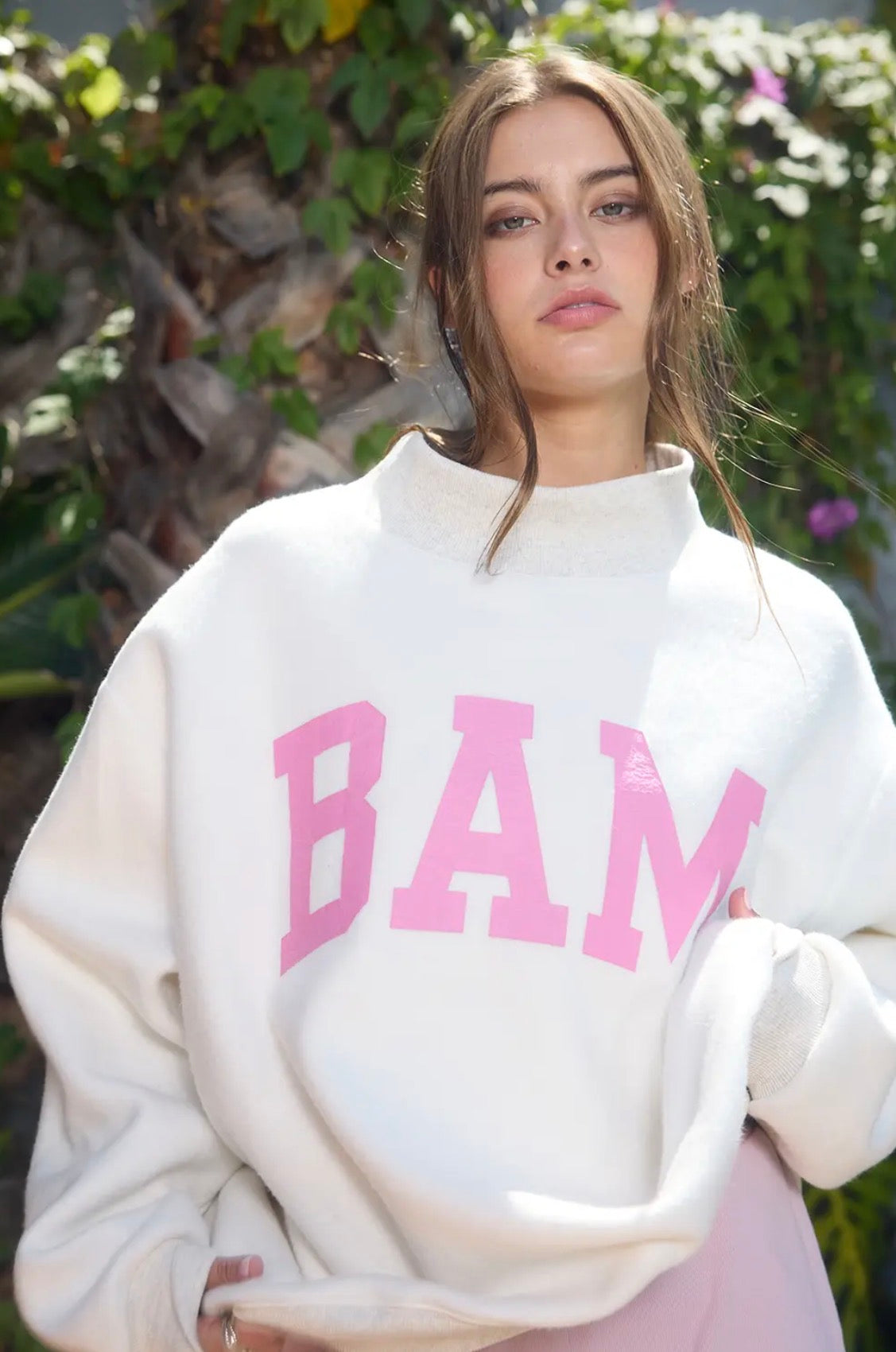 Mahjong Mock Neck Sweatshirt