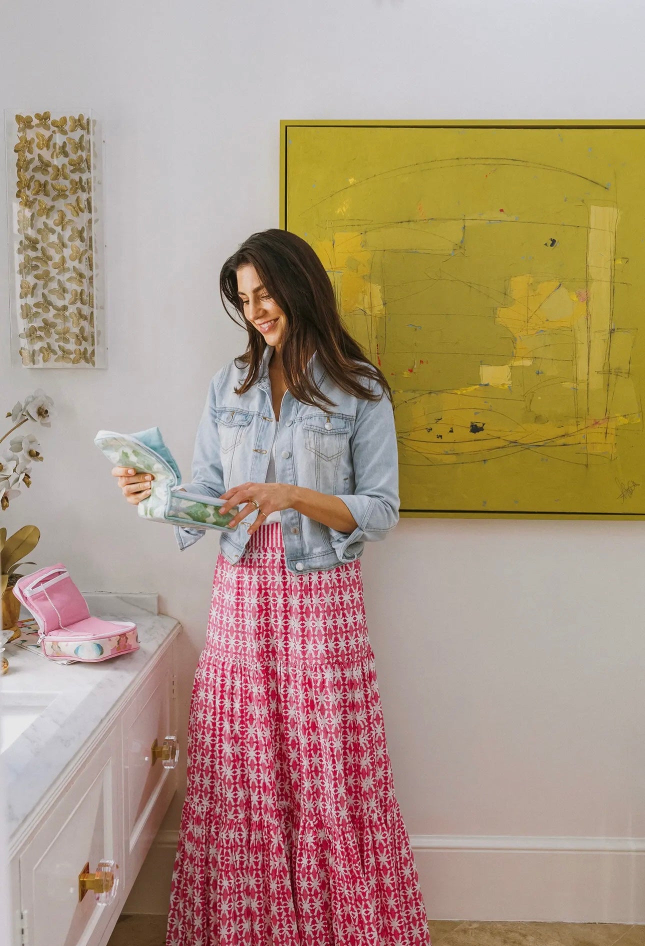 Spice Market Pink Maxi Skirt