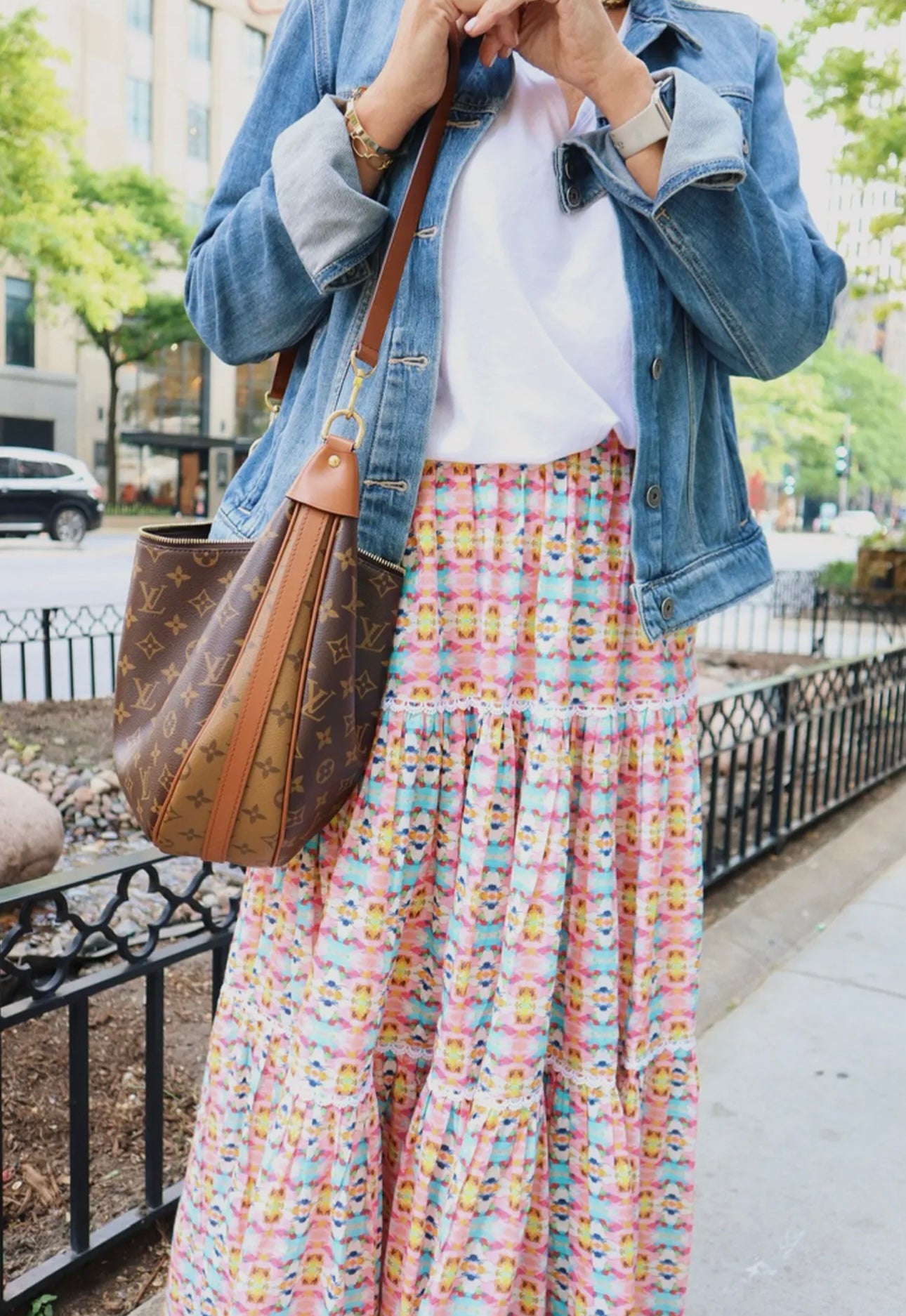Triple Tiered Maxi Skirt