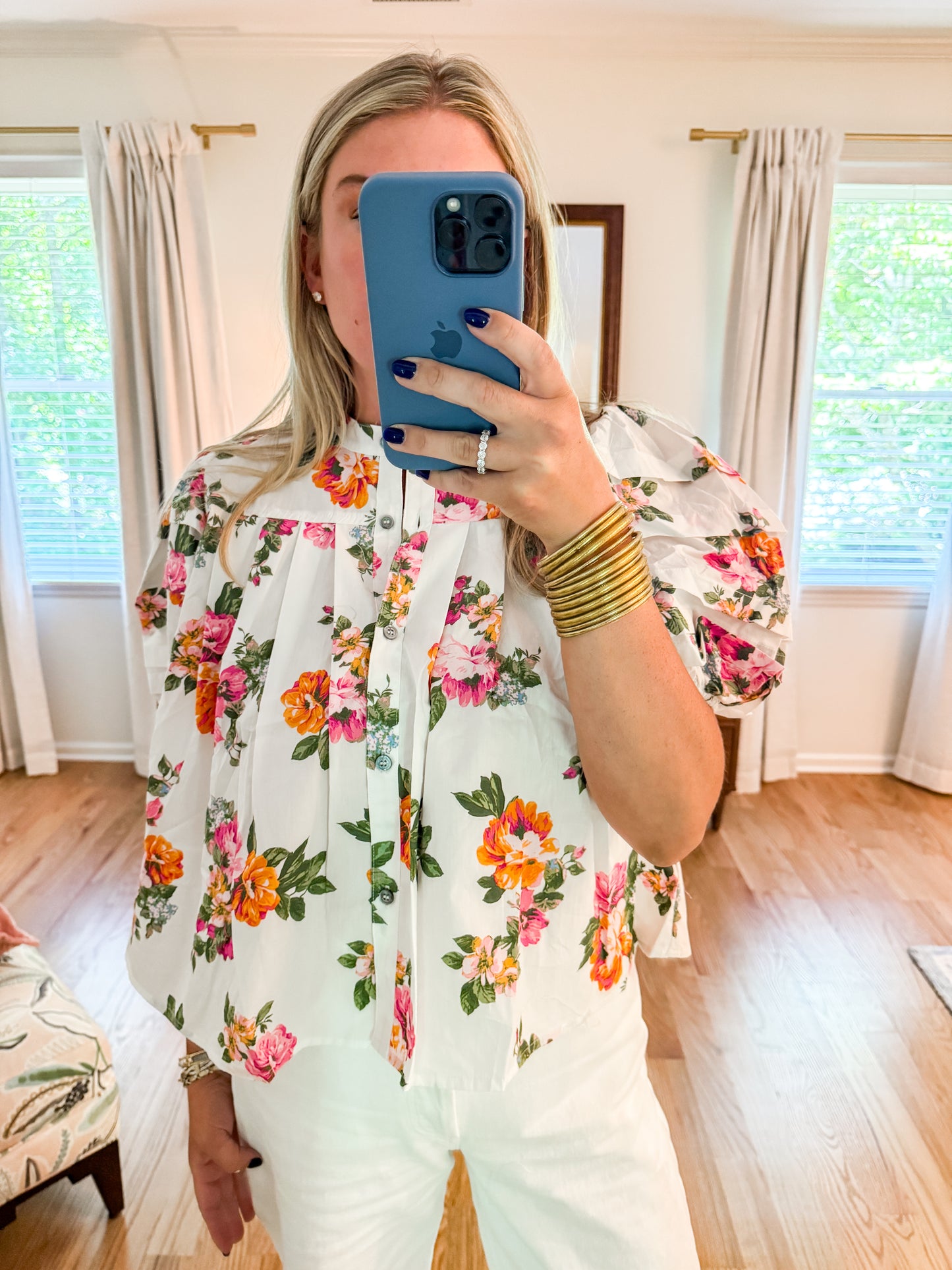 The Charleston Floral Top