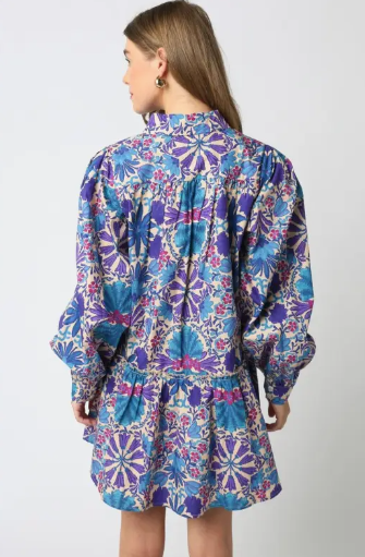 Rio Mar Puff Sleeve Dress