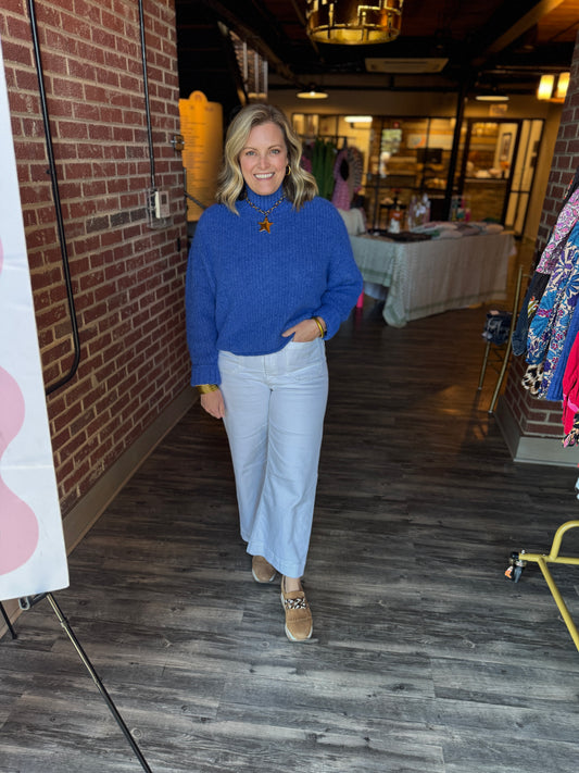 Sunday Morning Sweater - Cobalt Blue