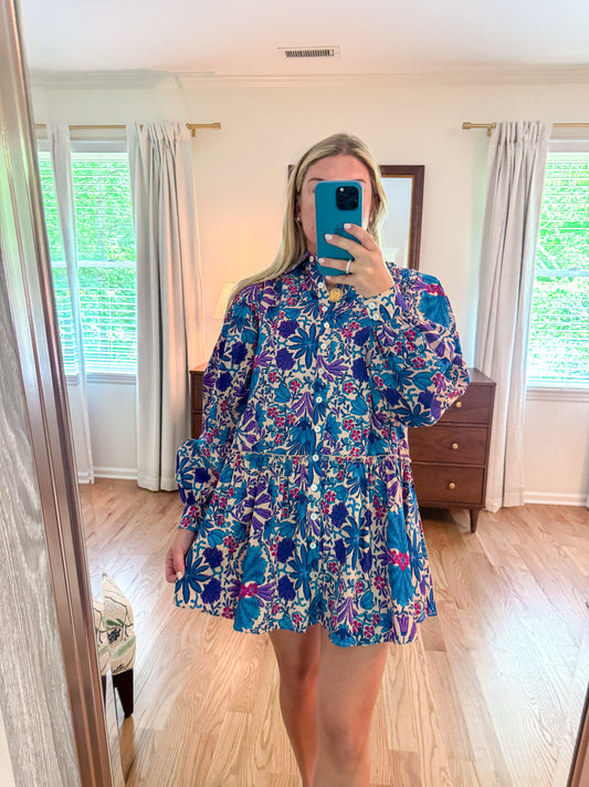 Rio Mar Puff Sleeve Dress