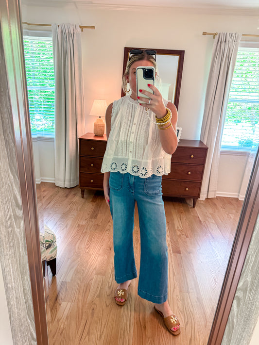 The Margot Button-Front Top