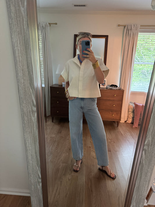 Sophia Top - Linen