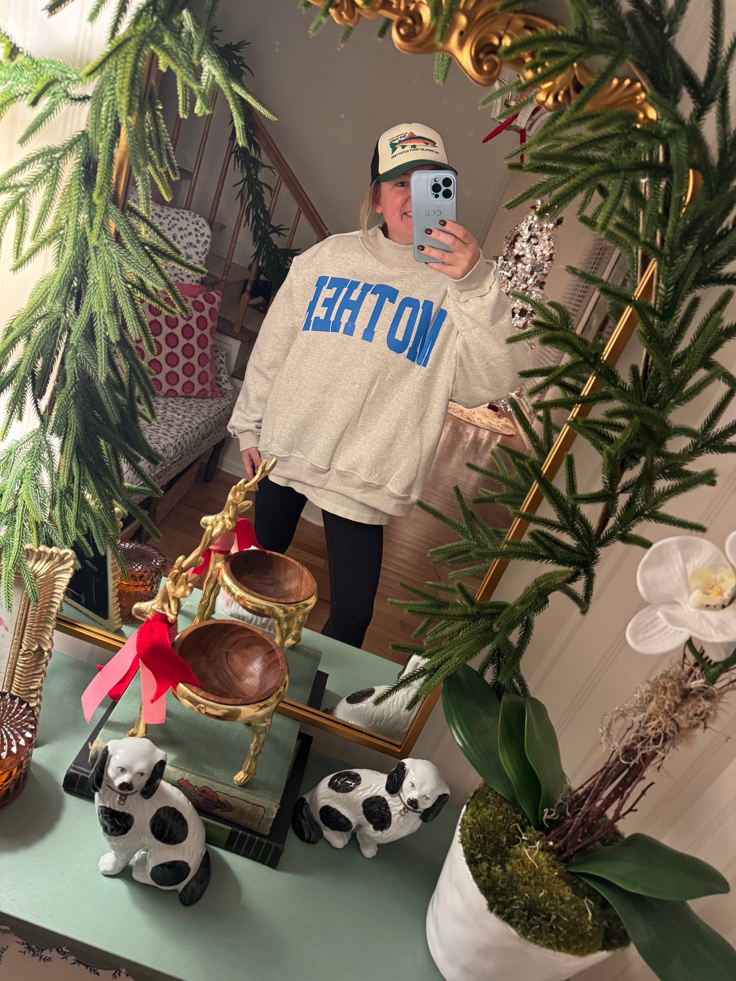 ‘Mother’ Mock Neck Sweatshirt