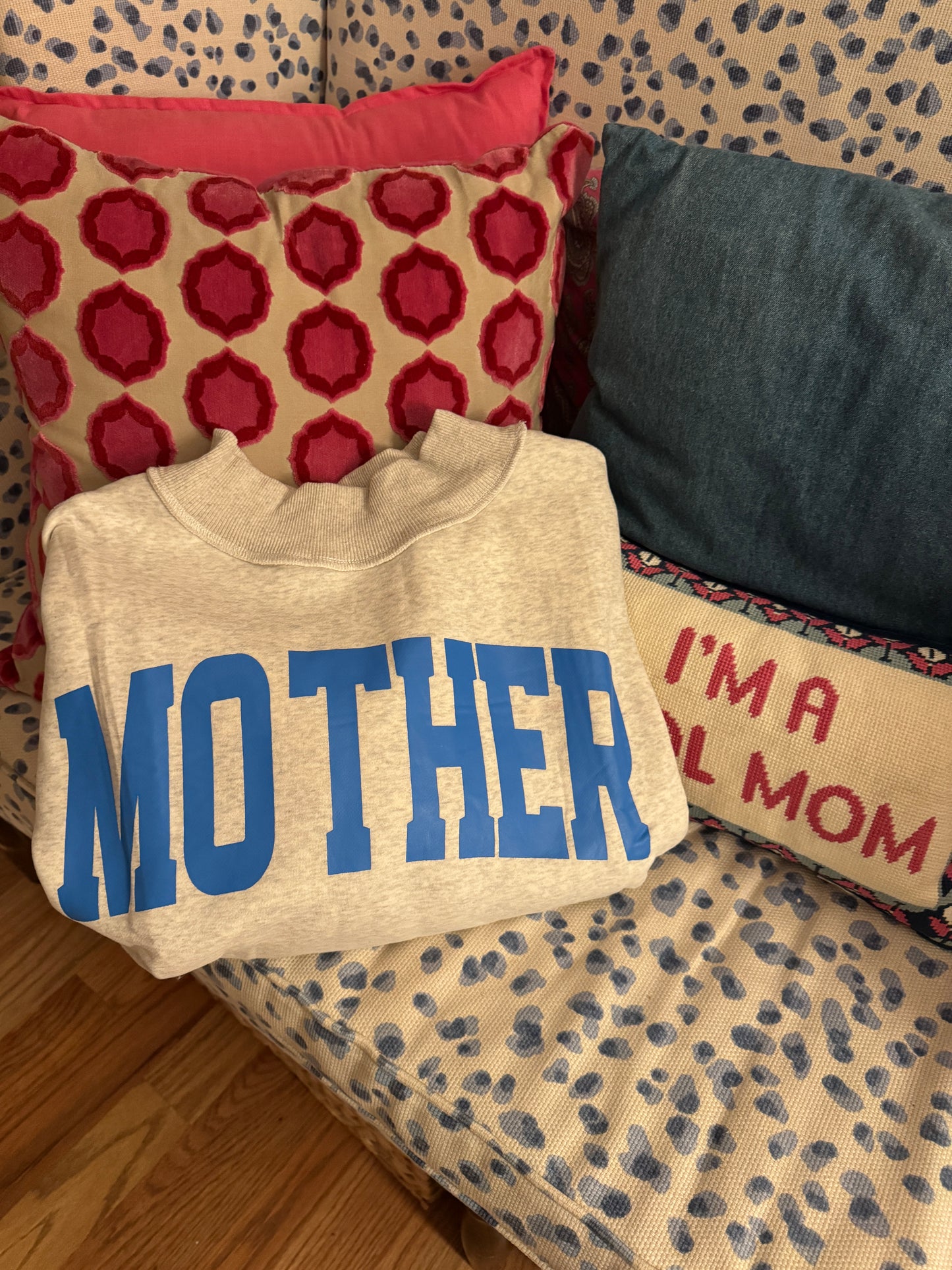 ‘Mother’ Mock Neck Sweatshirt
