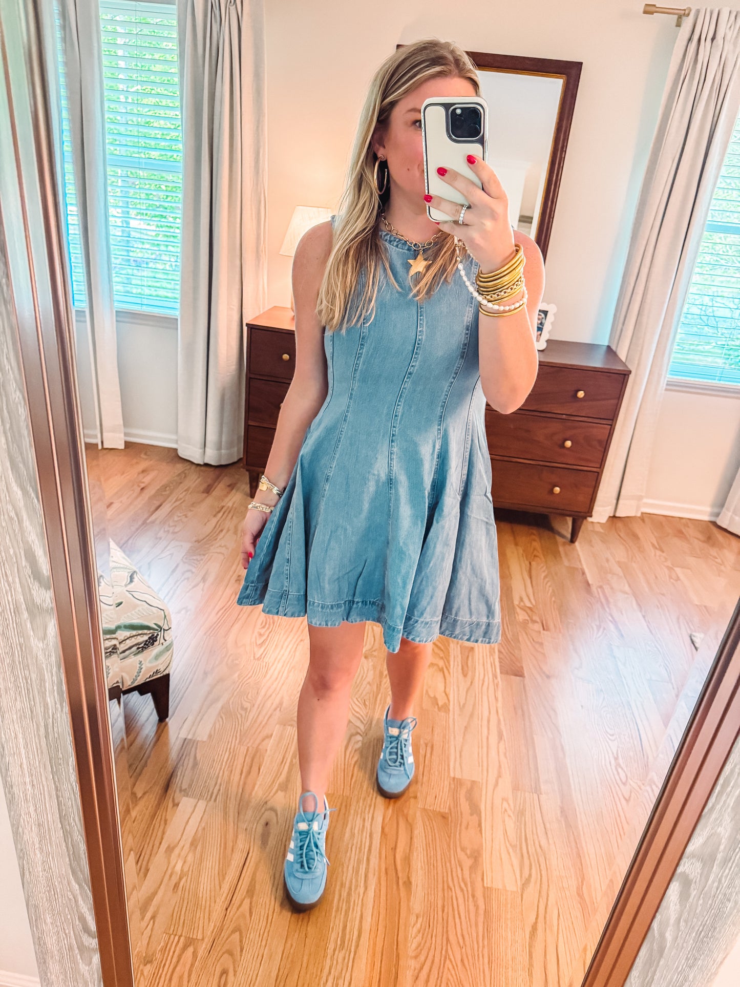 The Harper Denim Dress