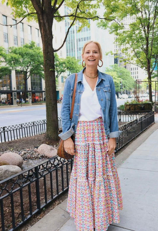 Triple Tiered Maxi Skirt