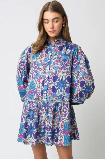 Rio Mar Puff Sleeve Dress
